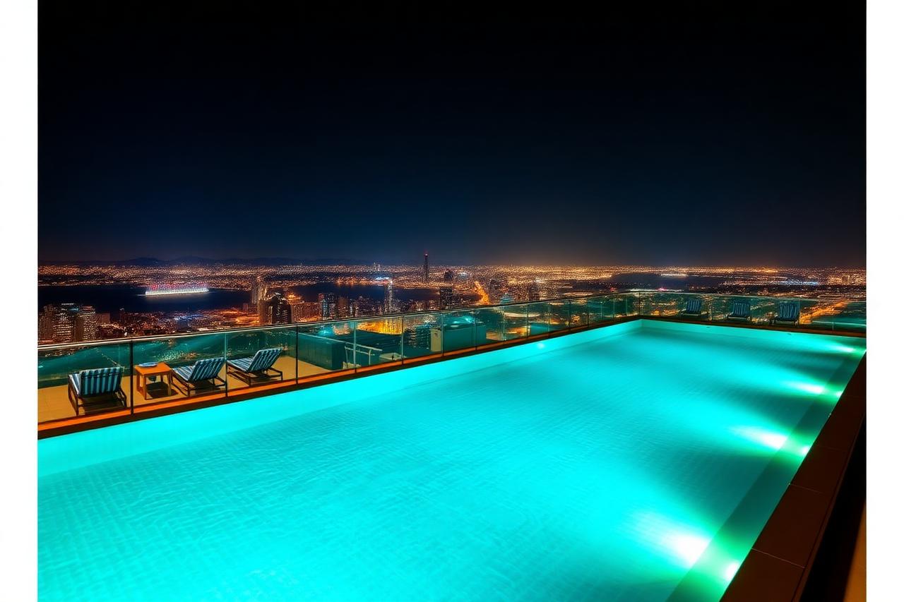 Rooftop infinity pool